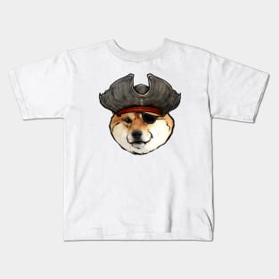 Shiba Inu Pirate Kids T-Shirt